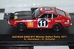 Ixo datsun 240z #11 winner safari rally 1971 e.herrmann rac044