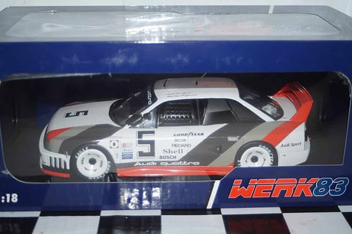 Werk83 audi v8 dtm #45 champion 1991 f.biela 1:18 diecast w1801508