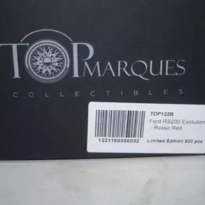Top marques ford rs 200 evolution rosso red 1:18 resin ltd 500 ref top122b