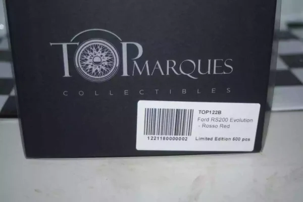 Top marques ford rs 200 evolution rosso red 1:18 resin ltd 500 ref top122b