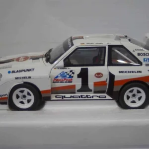 Autoart audi quattro s1 rally pikes peak winner 1987 #1 w.roehrl 1:18 88700