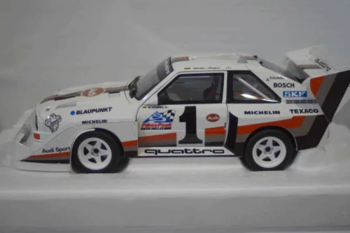Autoart audi quattro s1 rally pikes peak winner 1987 #1 w.roehrl 1:18 88700