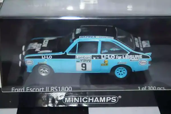 Minichamps ford escort mk2 rs1800 #9 1978 clark/wilson 400 788409 1:43 ltd300
