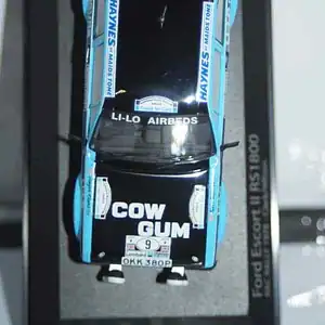 Minichamps ford escort mk2 rs1800 #9 1978 clark/wilson 400 788409 1:43 ltd300