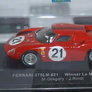 Ixo ferrari 275lm #21 winner le mans 1965 diecast 1:43 lm1965