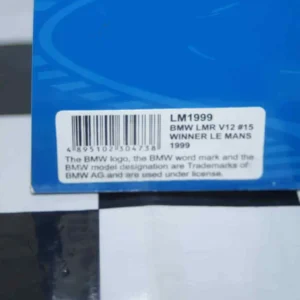 Ixo bmw lmr v12 #15 winner le mans 1999 1:43 diecast lm1999