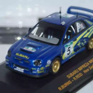 Ixo subaru impreza wrc new zealand rally 2001 burns #5 rally car collection 1/43rd