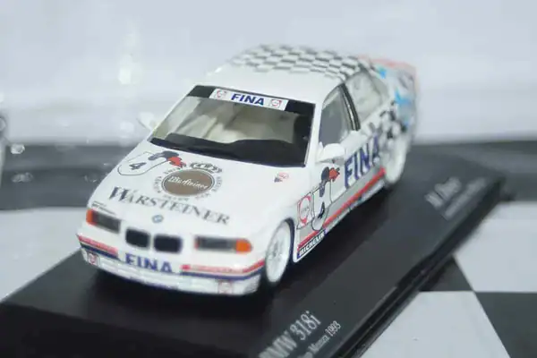 Minichamps bmw 318i world cup monza 1993 #4 duez 1:43 diecast 434932304