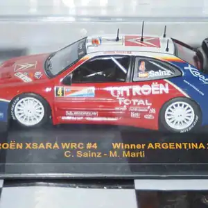 Ixo citroen xsara wrc winner argentina 2004 #4 c.sainz ram154