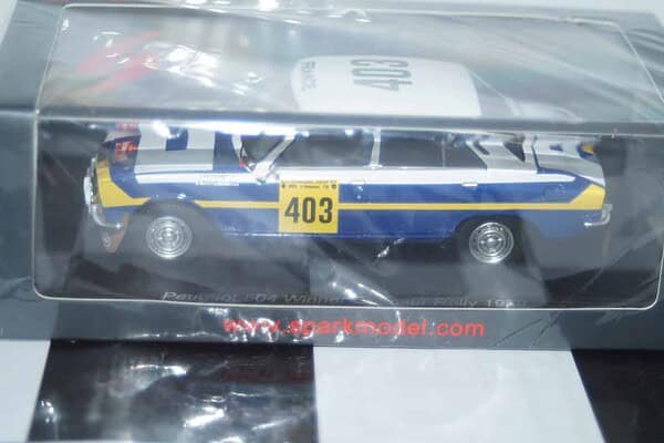 Spark peugeot 504 winner codasur rally #403 1979 j.guichet 1:43 ref s5632