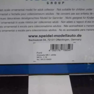 Model car group ford granada mk1 white 1975 rhd uk exclusive mcg18469