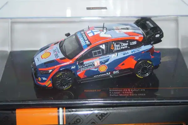 Ixo hyundai i20 n rally1 #4 rally monte carlo 2023 e.lappi ram884.22