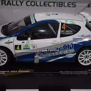Sunstar peugeot 207 s2000 circuit of ireland 2012 c.breen #4 ltd 1999 1:18 ref 5438