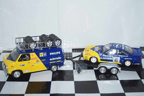 Avant slot opel service van,trailer and opel manta #6 spanish rally ref rsv2401