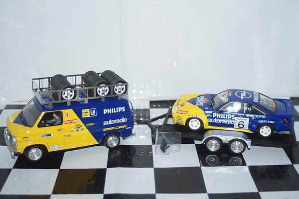 Avant slot opel service van,trailer and opel manta #6 spanish rally ref rsv2401
