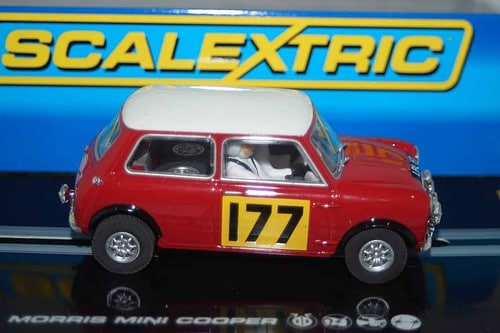 Scalextric morris mini cooper monte carlo #177 1967 1:32 c2807