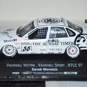 Onyx vauxhall vectra btcc 1997 warwick 1:43 scale xt062