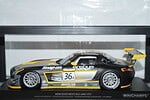 Minichamps mercedes benz sls amg gt3 #36a  2013 1:18 scale 155133136