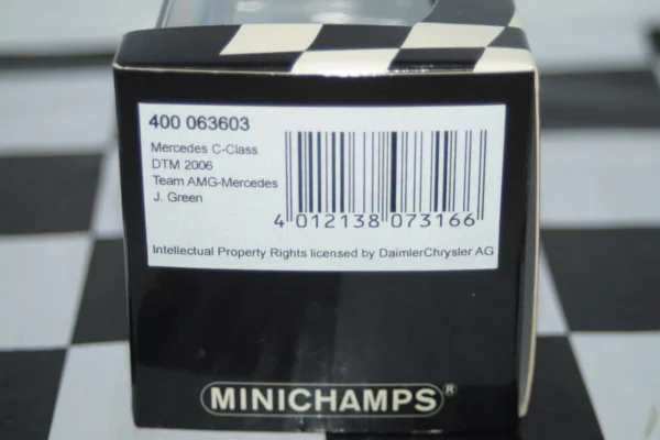Minichamps mercedes c class 2006 dtm green 400 063603