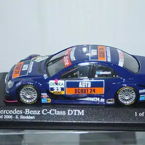 Minichamps mercedes c class dtm 2006 team mucke s.stoddart 1:43 400 063422