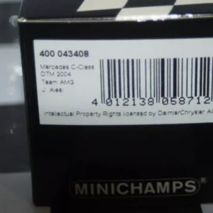 Minichamps mercedes c class amg 2004 dtm j.alesi 400 043408