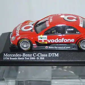 Minichamps mercedes c class brands hatch test'06' d.hill 400 063592