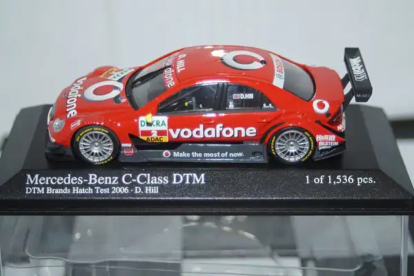 Minichamps mercedes c class brands hatch test'06' d.hill 400 063592