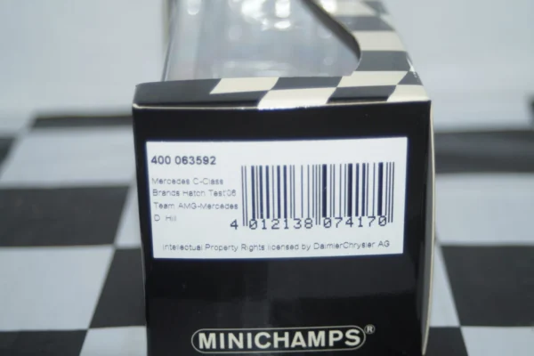 Minichamps mercedes c class brands hatch test'06' d.hill 400 063592