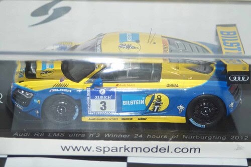 Spark audi r8 lms gt3 #3 24hr nurburgring 2012  1:43 ref sg059