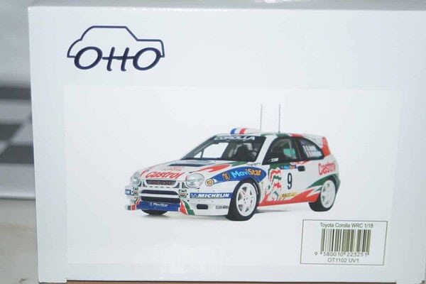 Otto toyota corolla wrc #9 catalunya 1998 auriol white 1:18 ot1102