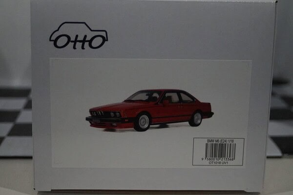Otto bmw e24 m6 red 1986 1:18 ot1018