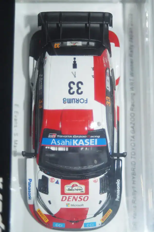 Spark toyota yaris gr rally japan 2023 evans #33 1:43 resin s6731