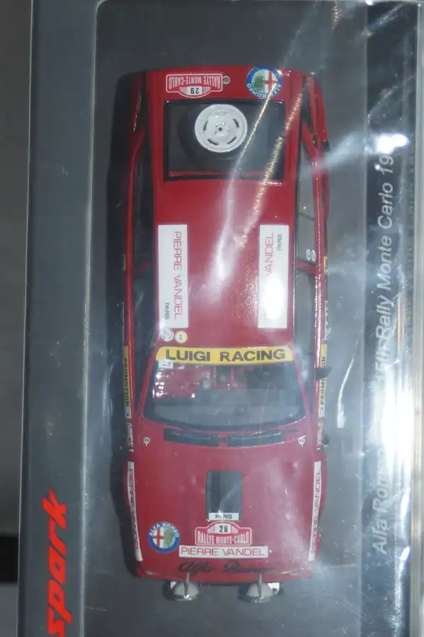 Spark alfa romeo gtv6 #29 15th monte carlo rally 1983 1:43 resin s9354