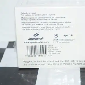 Spark porsche 911 gt3 carrera cup winner japan fuji 2017 #23 1:43 sj052