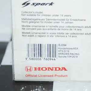 Spark honda acura nsx gt3 suzuka 10h 2019 #98 1:43 resin sj094
