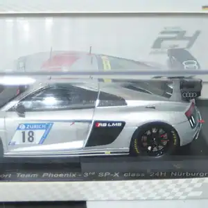 Spark audi r8 lms gt4 sp-x class 24hr nurburgring 2017 #18 1:43 ref sg302