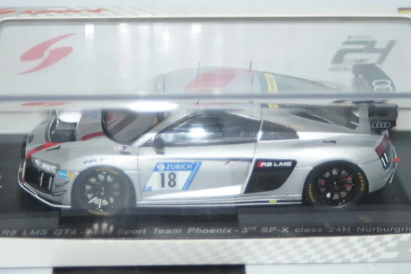 Spark audi r8 lms gt4 sp-x class 24hr nurburgring 2017 #18 1:43 ref sg302