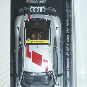 Spark audi r8 lms gt4 sp-x class 24hr nurburgring 2017 #18 1:43 ref sg302