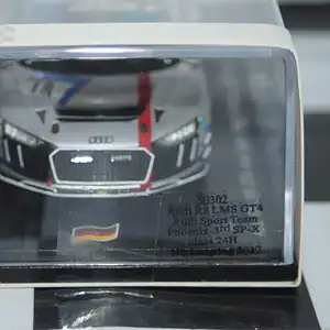 Spark audi r8 lms gt4 sp-x class 24hr nurburgring 2017 #18 1:43 ref sg302