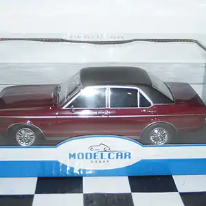Model car group ford granada mk1 maroon / black 1975 rhd uk exclusive mcg18467