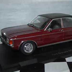 Model car group ford granada mk1 maroon / black 1975 rhd uk exclusive mcg18467