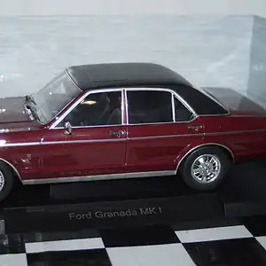Model car group ford granada mk1 maroon / black 1975 rhd uk exclusive mcg18467
