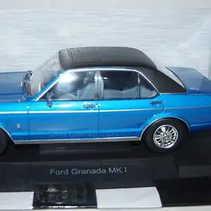Model car group ford granada mk1 blue / black 1975 rhd uk exclusive mcg18468