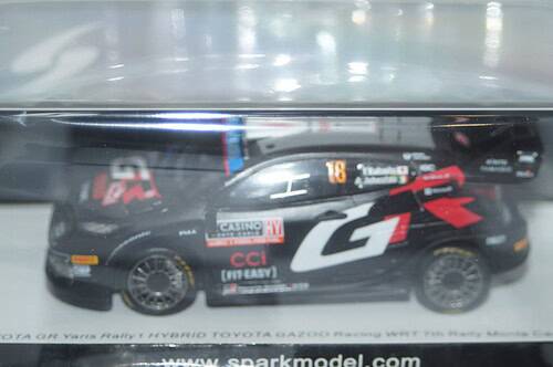 Spark toyota yaris gr rally monte carlo 2024 e.evans #33 1:43 resin s6851