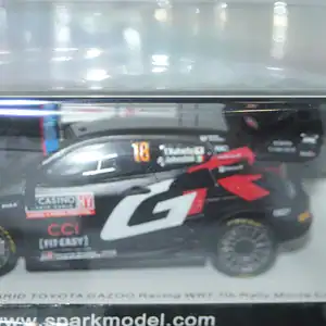 Spark toyota yaris gr rally monte carlo 2024 t.katsuka #18 1:43 resin s6853