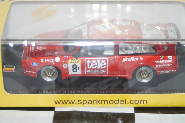 Ford sierra rs cosworth 24h spa 1987 #8  a.rouse 1:43 spark resin sb236