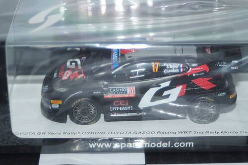 Spark toyota yaris gr rally monte carlo 2024 s.ogier #17 1:43 resin s6852
