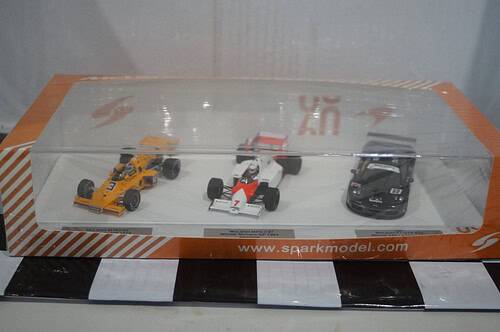 Spark mclaren 3 car set m16c #3 mp4-2 #7 f1 gtr #59 1:43 resin sp529
