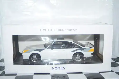 Norev opel manta b irmscher white (fred) 1991 1:18 scale 183306 ltd