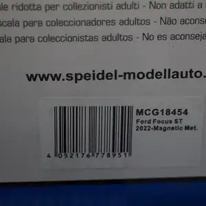 Model car group ford focus st grey 1/18th mcg18454